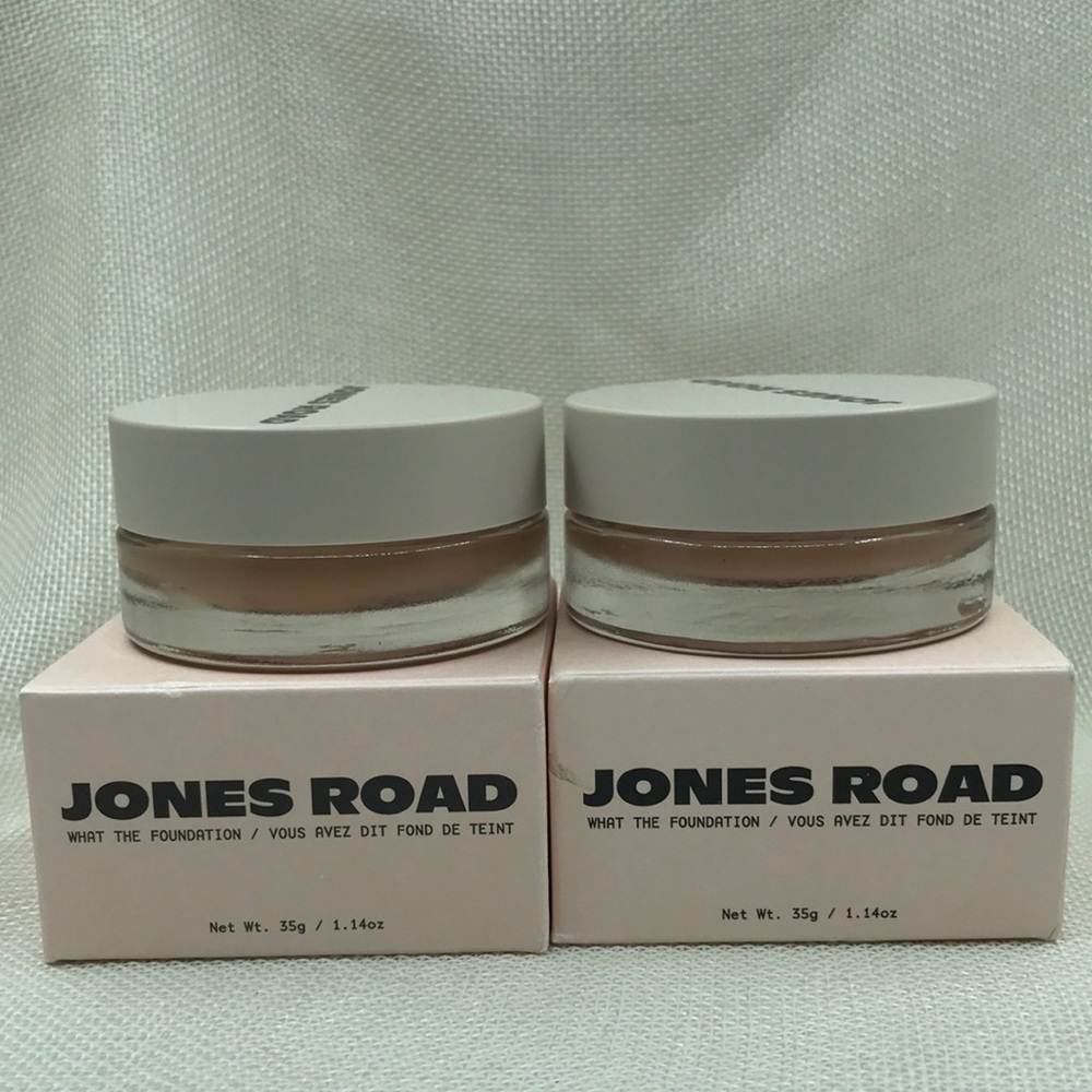 Jones Road what the Foundation shade fair 2 pack new with box 1.14oz each